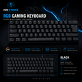 ION STRIKE MK1 TKL mechanical gaming keyboard white topographic keycap design