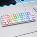 ION STRIKE MK1 white keyboard top view showing topographic map keycap design